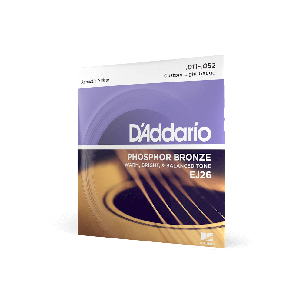 Corzi chitară acustică DAddario EJ26 Phosphor .011
