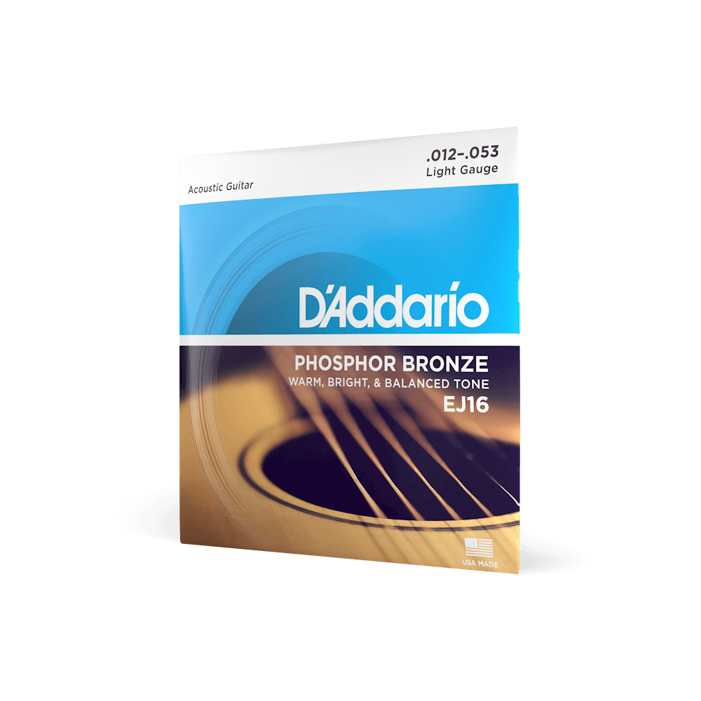 Corzi chitară acustică D'Addario EJ16 Phosphor .012
